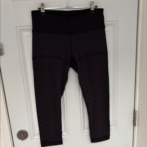 Lululemon Athletica Black Patterned Leggings
